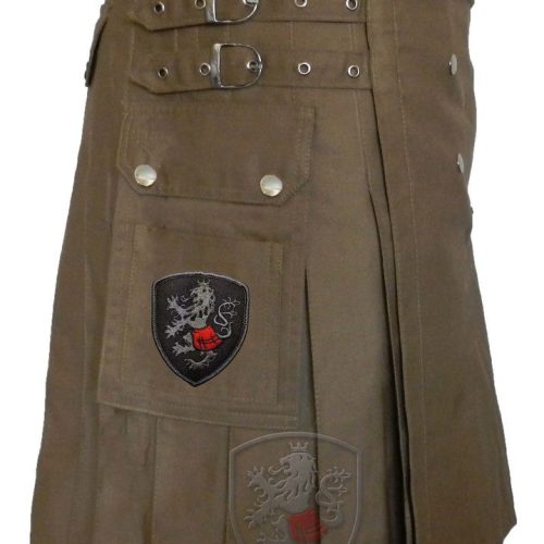 Deluxe Khaki Side Iron On patch 02454.1492455844.1280.1280