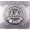 Premium Irish Harp Crest Buckle