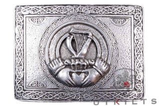 Premium Irish Harp Crest Buckle