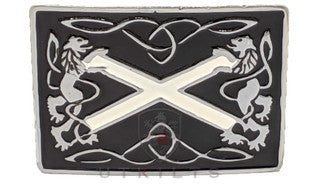 Rampant Lion Saltire Buckle