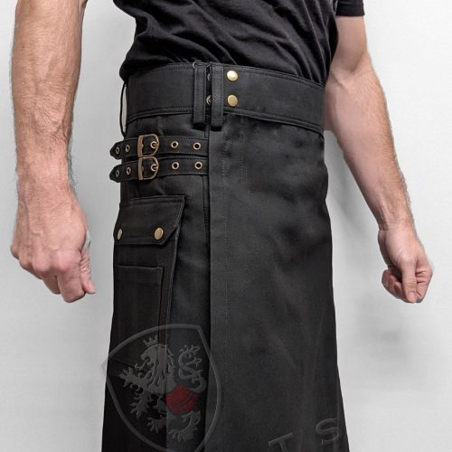 Standard Black Utility Kilt