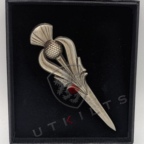 Premium Thistle Pride Kilt Pin - Matte or Polished Finish