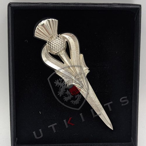 Premium Thistle Pride Kilt Pin - Matte or Polished Finish